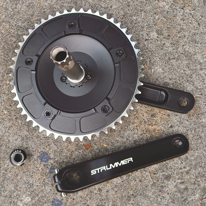 Strummer CW-900 Series Aero Aluminium Chainwheel untuk Gear Tetap Kelajuan Tunggal (Fixie)