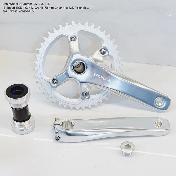Chainwheel Strummer CW-GVL-820 with BB (Single Chainring)