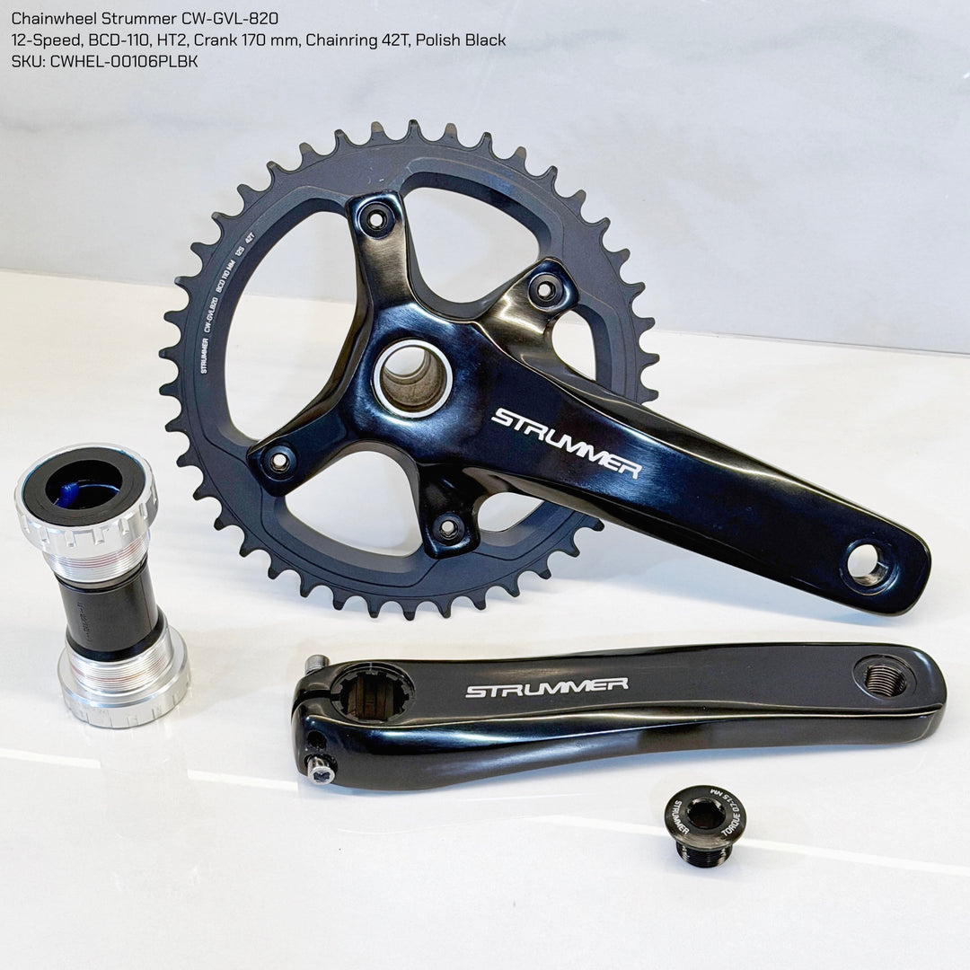 Chainwheel Strummer CW-GVL-820 with BB (Single Chainring)