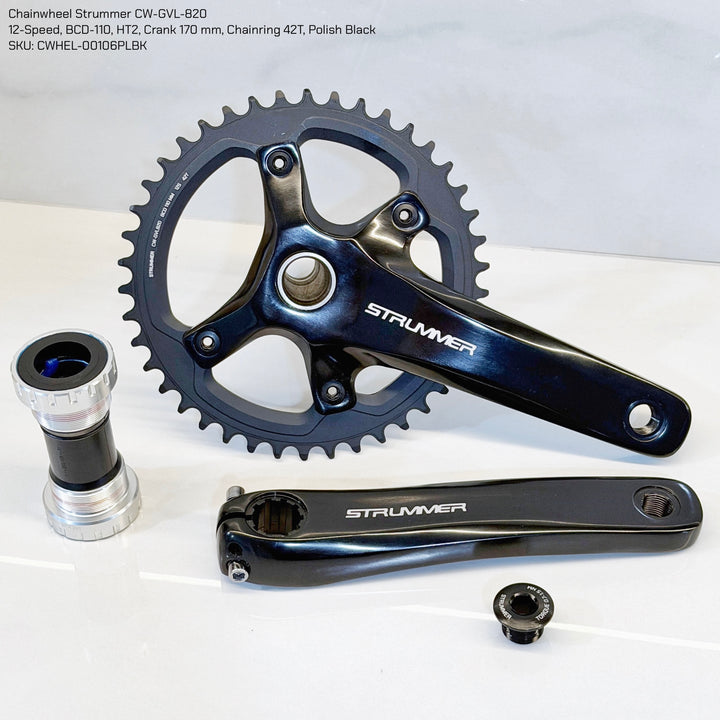 Chainwheel Strummer CW-GVL-820 with BB (Single Chainring)