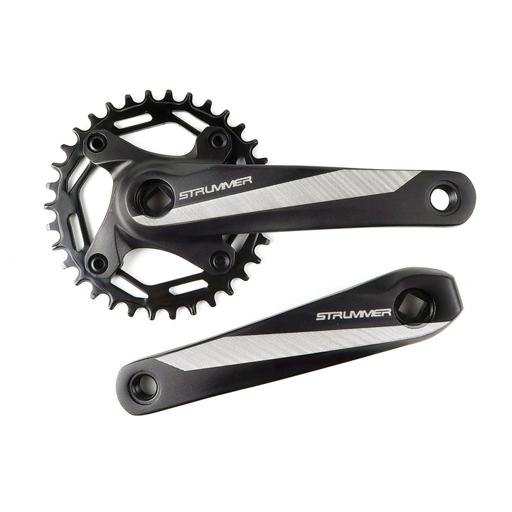 Strummer CW-7 Chainwheel dengan BCD-104 Rantai Keluli (Square Taper Crankset)