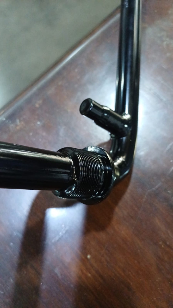 Detail ulir dan pin crank OPC hitam 3½ inci CRANK-00010BK dan 6½ inci CRANK-00013BK