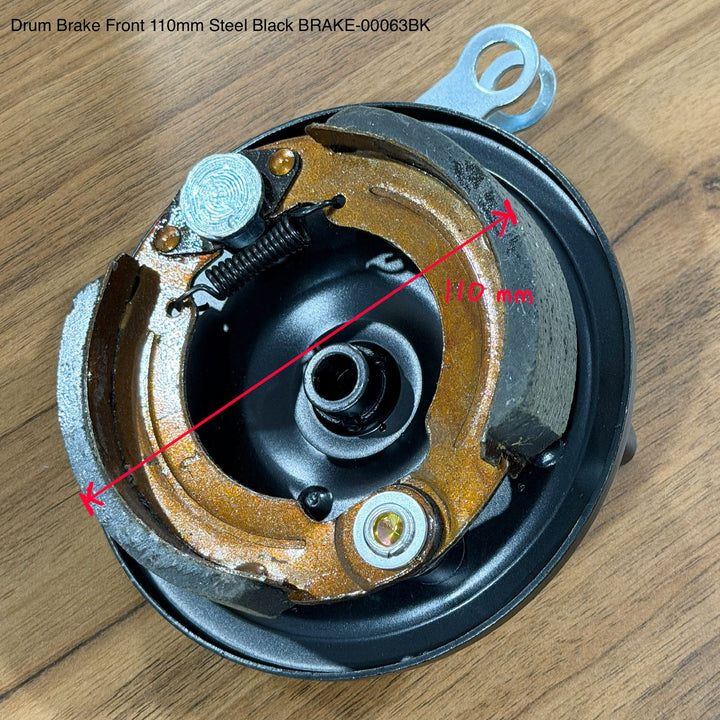 Drum Brake Front 110 mm Steel for E-Bike