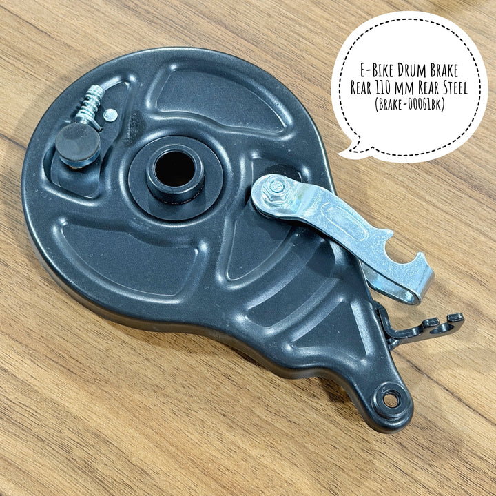 E-Bike Drum Brake Sepeda Listrik Rear 110 mm Steel