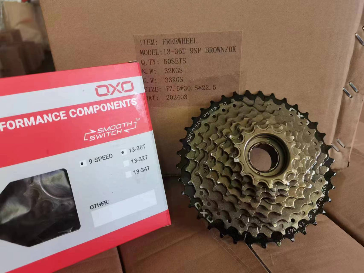 Freewheel OXO 9-Speed 13-36T Brown/Black  FWHEL-00027BWBK