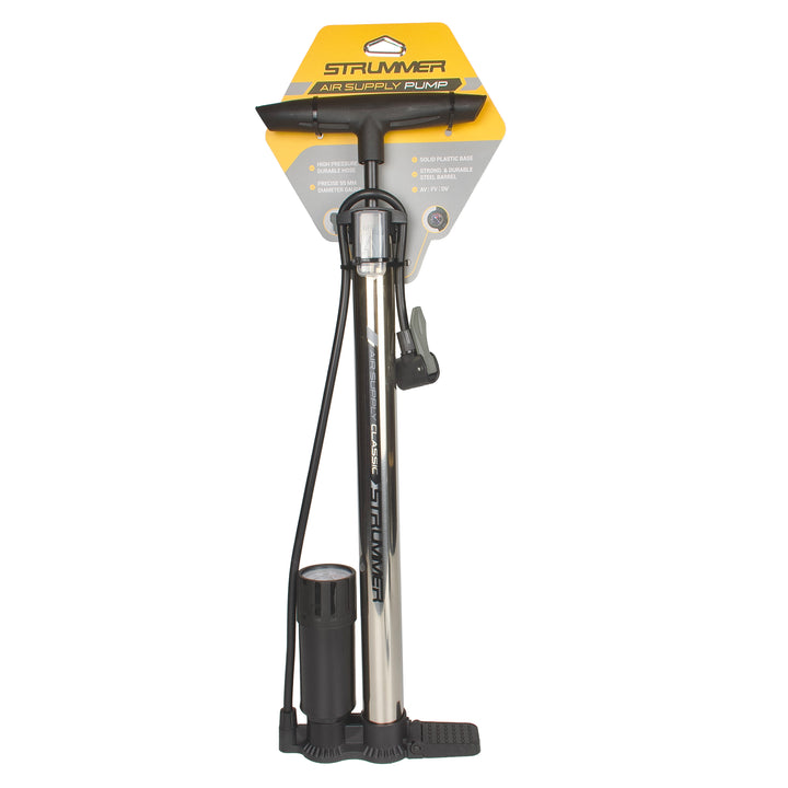 Strummer Classic Floor Pump with Analogue Gauge