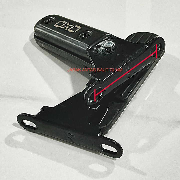 Foot Step E-Bike OXO (70 mm Bolt Spacing, Steel Material)