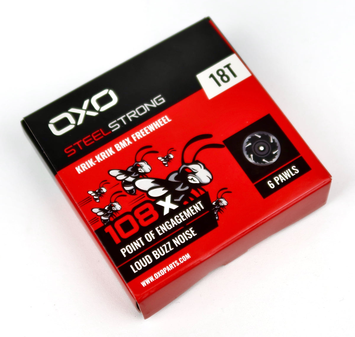 เฟืองอิสระ Freewheel OXO Krik-Krik 18T สำหรับ BMX พร้อมกลไก 6 พอว์ล