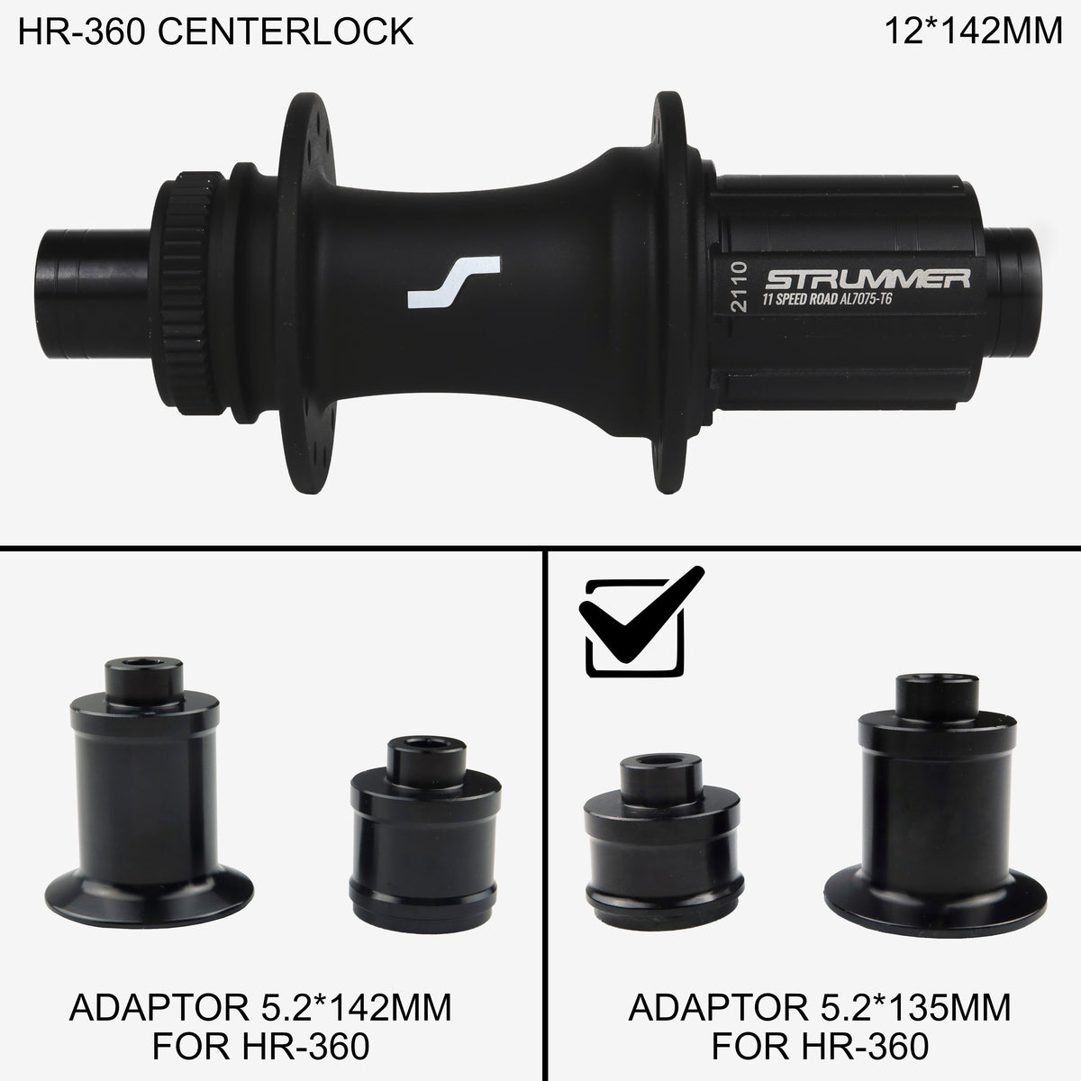 Strummer 10x135 花鼓端盖（HR-360 Gen-1、HR-500）