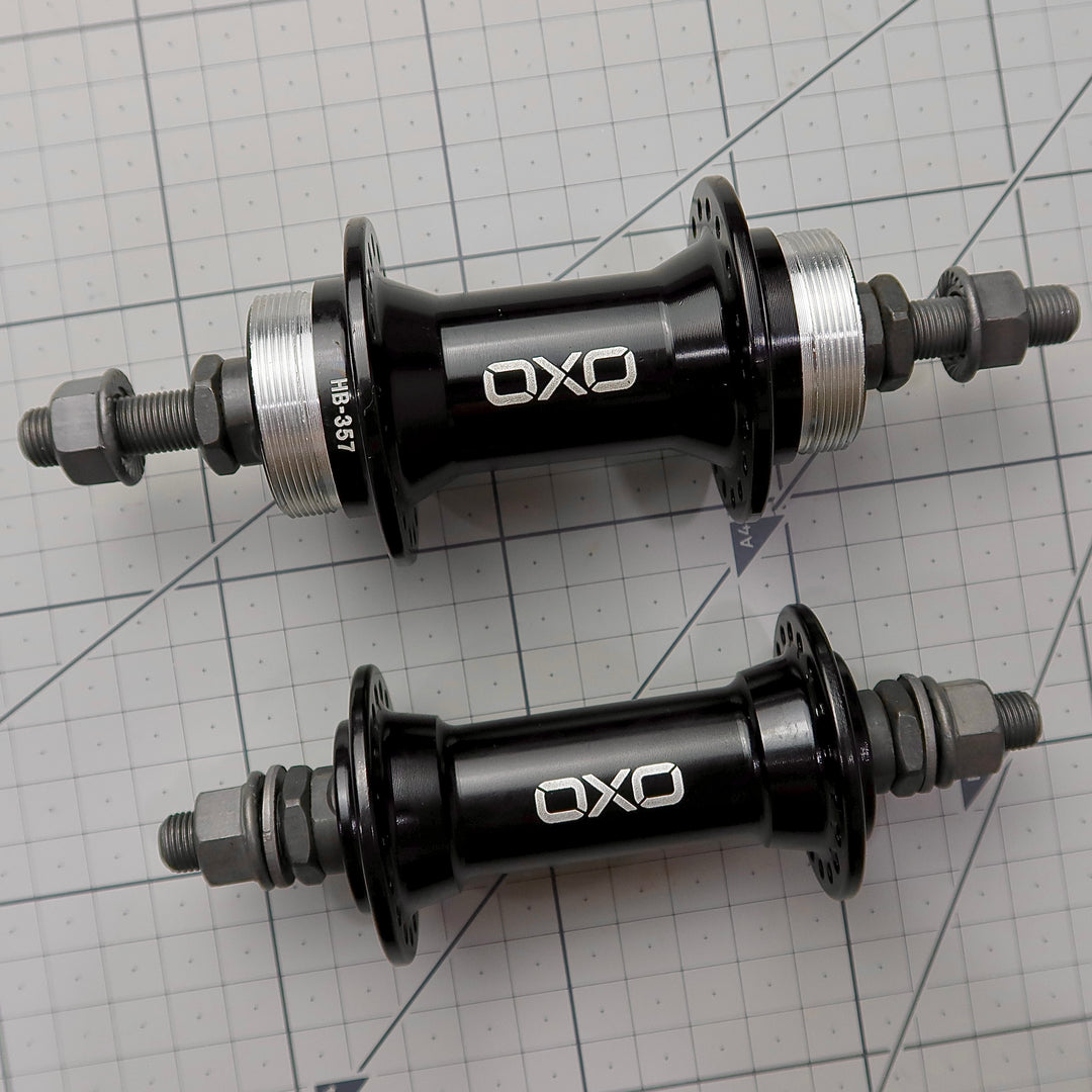 OXO HB-357 BMX Hub (Sealed Bearing, Steel Axle, Alloy Body, Front & Rear)