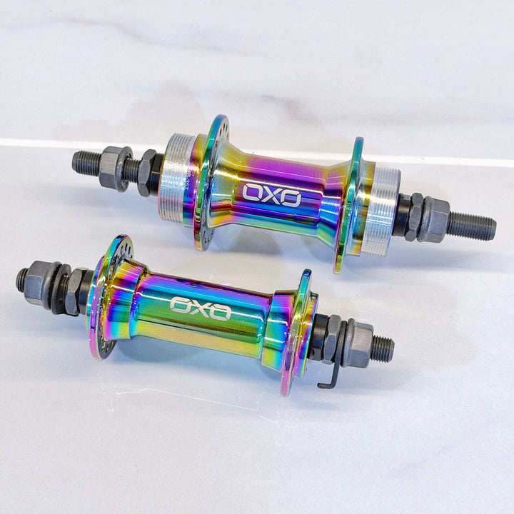 OXO HB-357 BMX Hub (Sealed Bearing, Steel Axle, Alloy Body, Front & Rear)