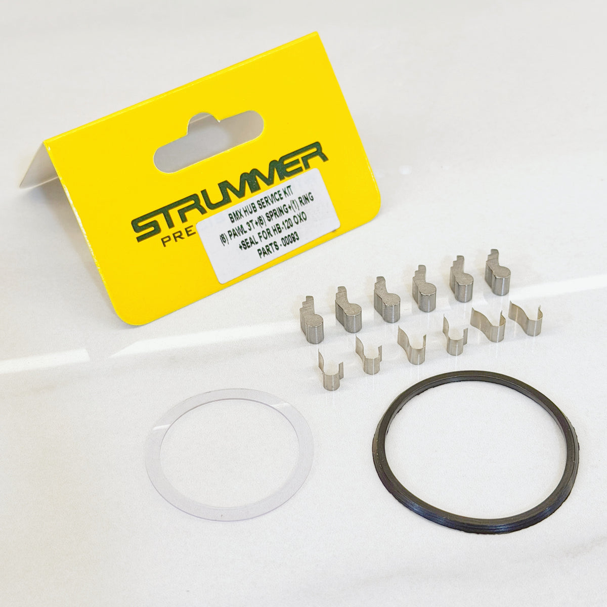 Naben-Servicekit für BMX OXO HB-120 (Sperrklinke, Feder, Gummidichtung, Kunststoffring)