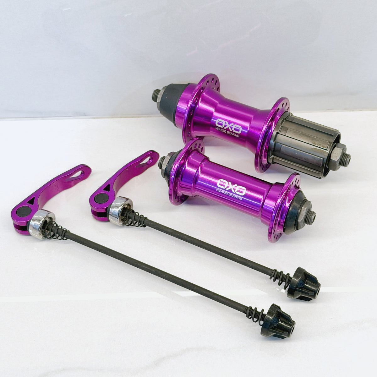 Hub OXO HB-830 Front & Rear 32H Bearing w:o Disc Purple HUB-00181PU