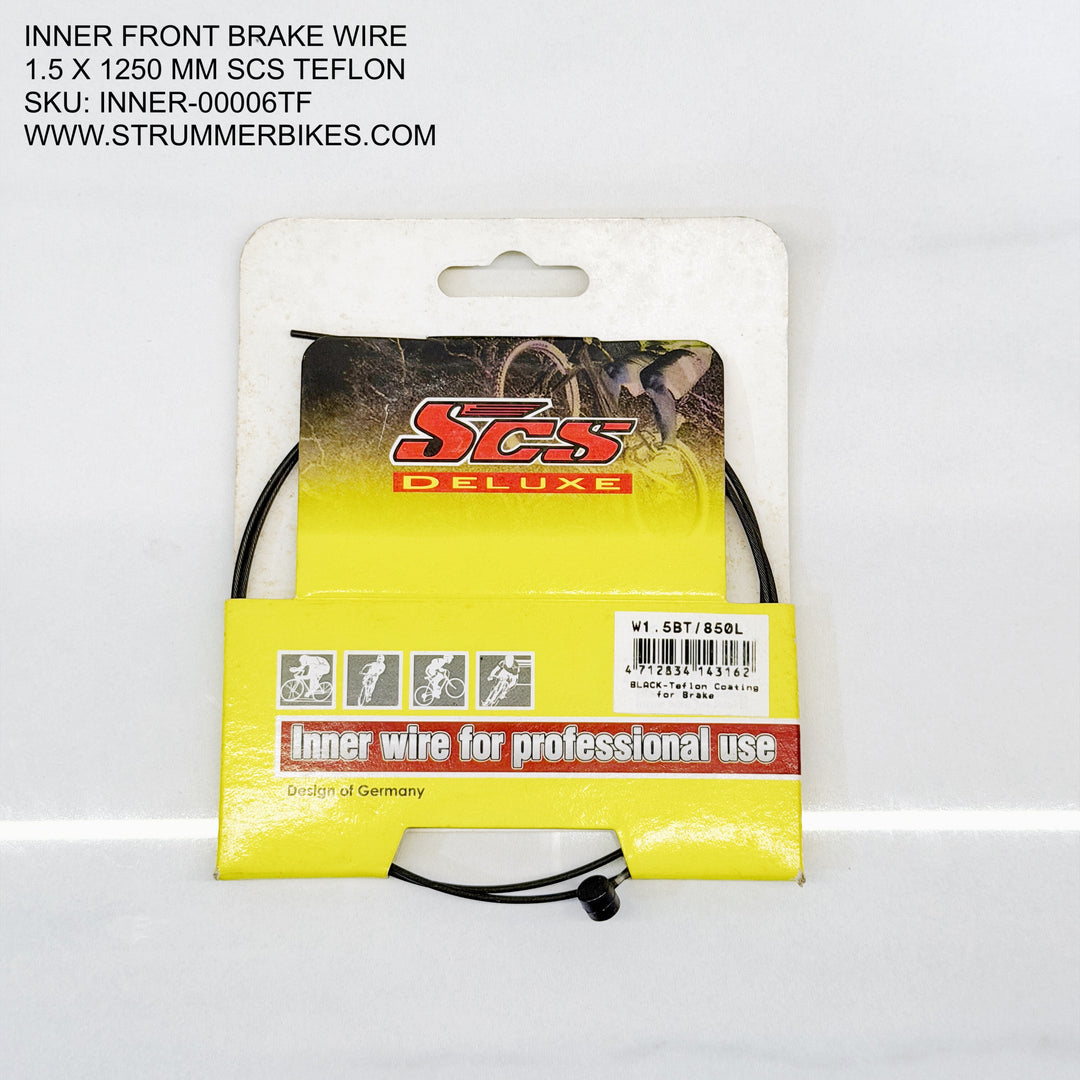 Brake Inner Wire Inner Front Brake Wire 1.5 x 1250mm SCS Stainless / Teflon – Strummer ...
