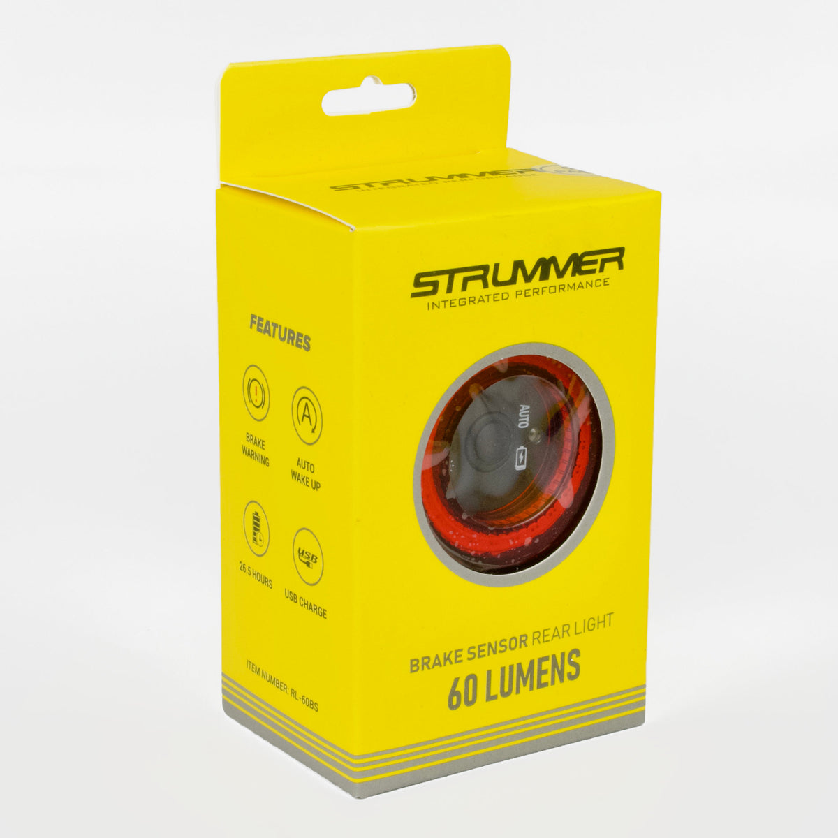 مصباح خلفي ذكي Strummer RL-60BS (مع مستشعر فرامل وتشغيل تلقائي)