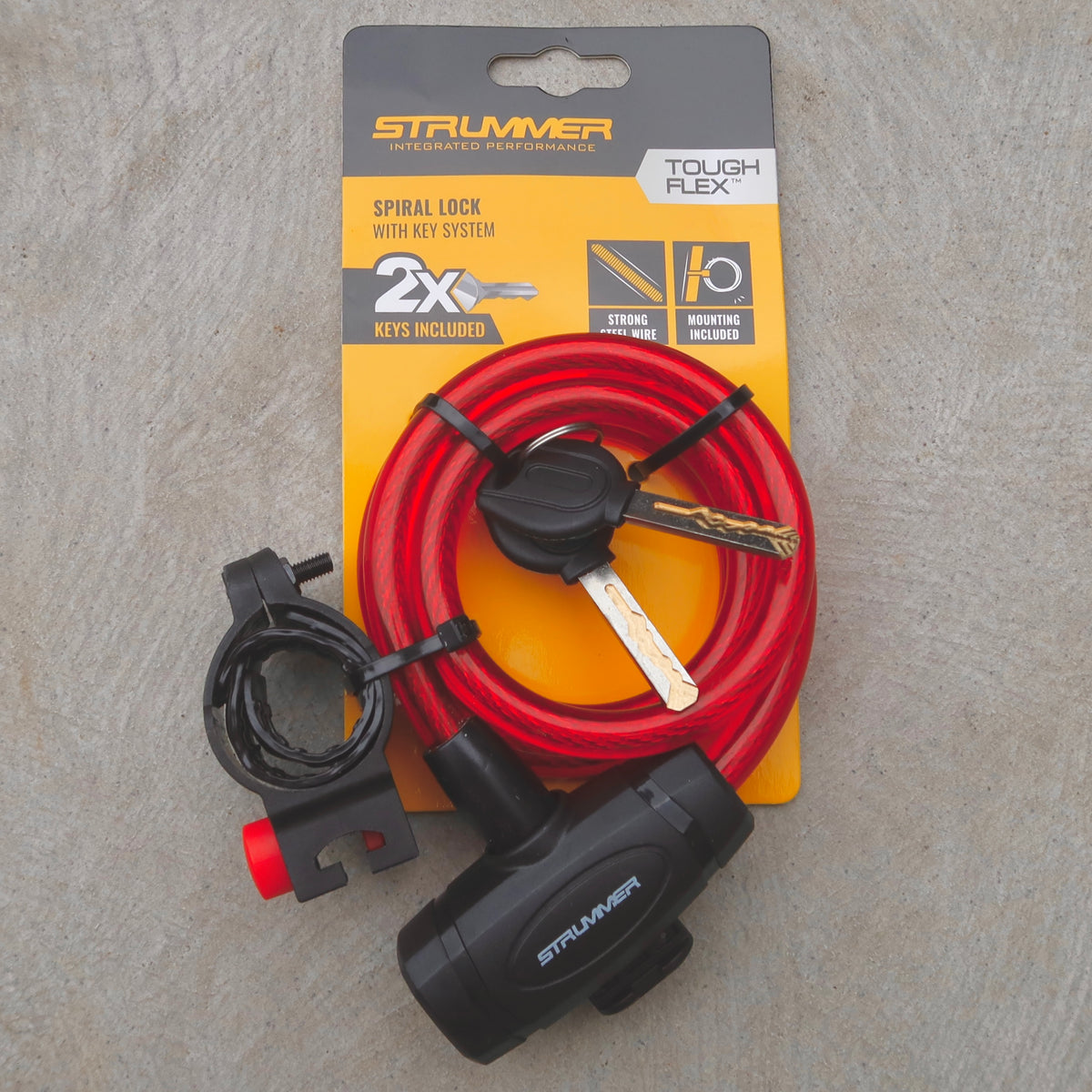 قفل Strummer SL-538 حلزوني مع مفتاح (10x1000 mm)