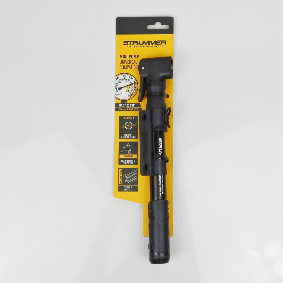 Mini Hand Pump Strummer MHP-225T, Alloy, Telescopic T-Handle, without Gauge