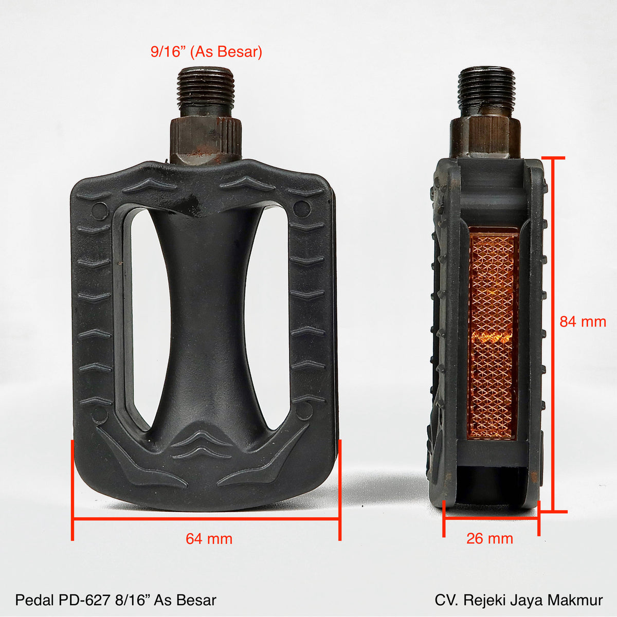 PD-627-Pedal (ohne Kugel) mit 9/16"-Gewinde