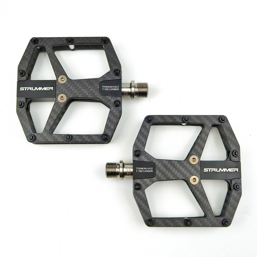 pedale carbon Pedal Strummer PD-107 with Titanium Axle and T-700 Carbon Base – Strummer Bikes & Components