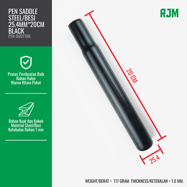 Pen Saddle OXO Steel, Straight, Black