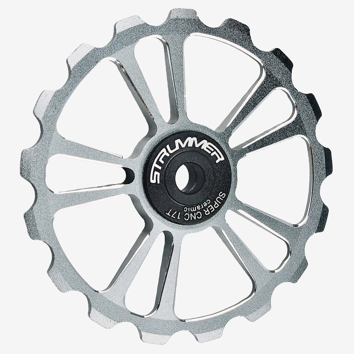 Roda Takal Derailleur Belakang CNC Super Strummer (dengan Galas Seramik Hitam)