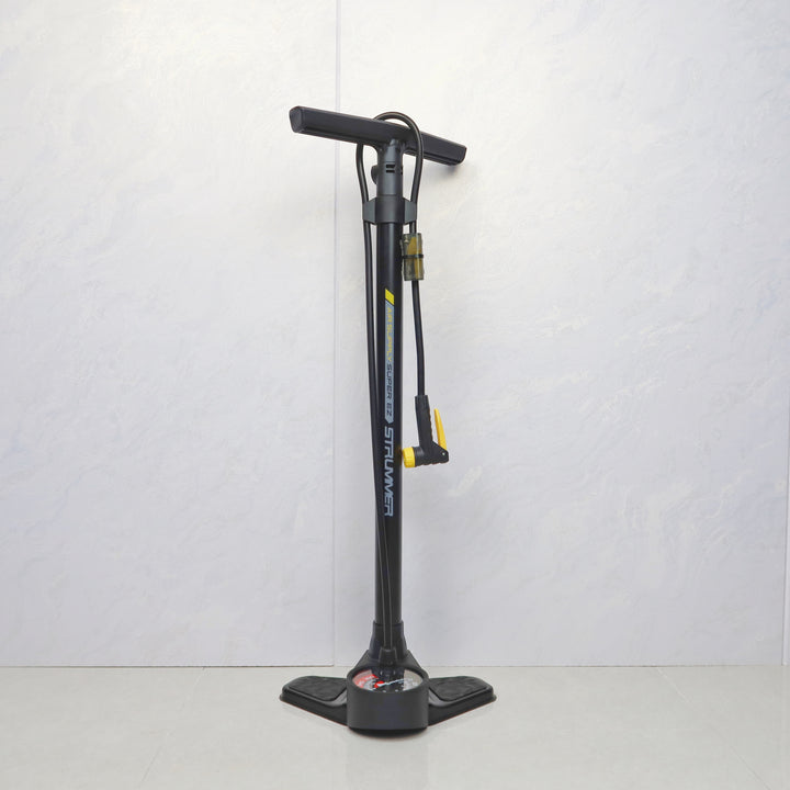 Floor Pump Strummer Air Supply Super EZ, 80 mm Analogue Gauge, Steel