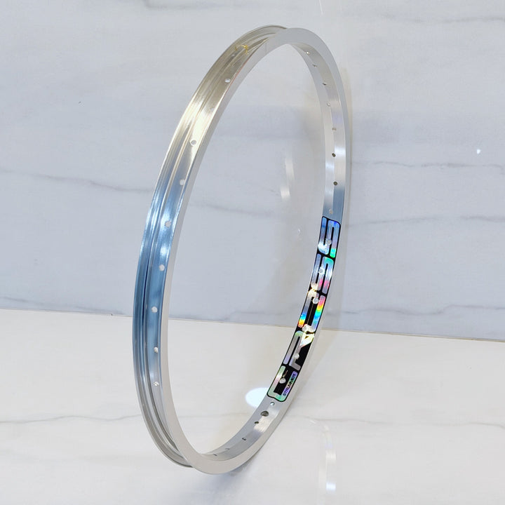 Rim Strummer Cross 20 inch Anodize Silver - Oil Slick Decal