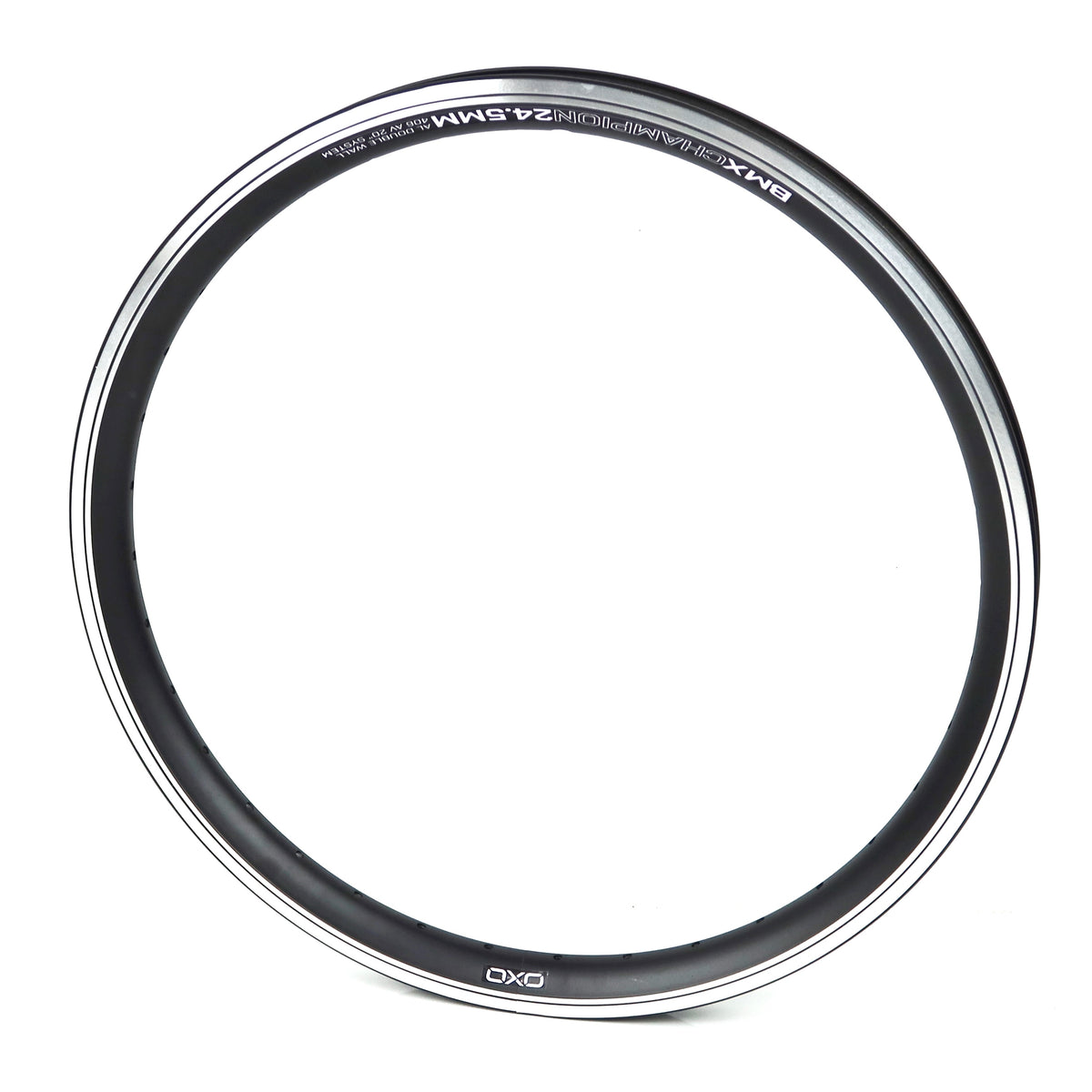 ขอบล้อ OXO BMX Champion 24.5 mm (อะลูมิเนียมผนังสองชั้น, 20" 406 ETRTO, AV, 1 ชุด)