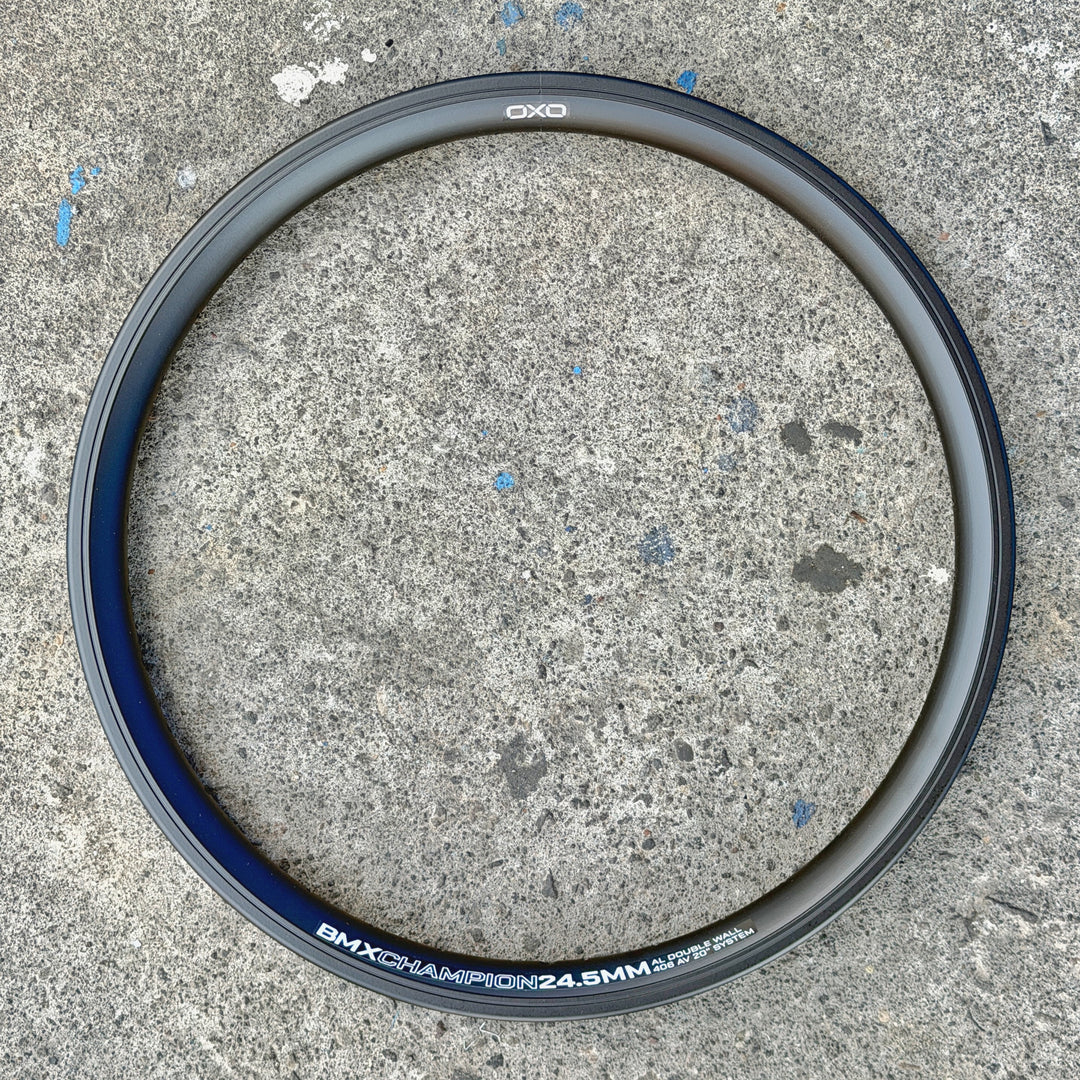 Rims OXO BMX Champion 24.5 mm (Alloy Double Wall, 20" 406 ETRTO, AV, 1 Set)