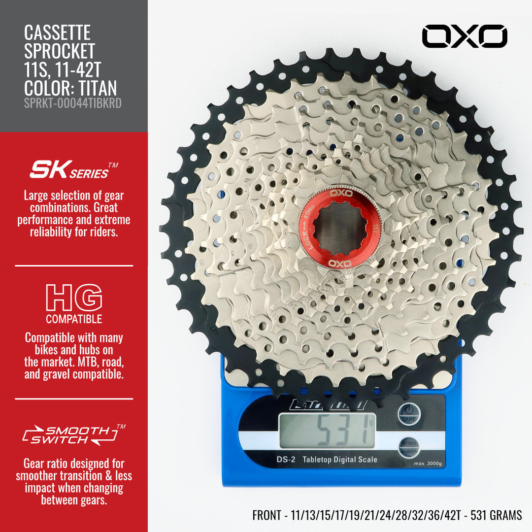 Sprocket OXO 11-Speed 11-42T  Titan SPRKT-00044TIBKRD