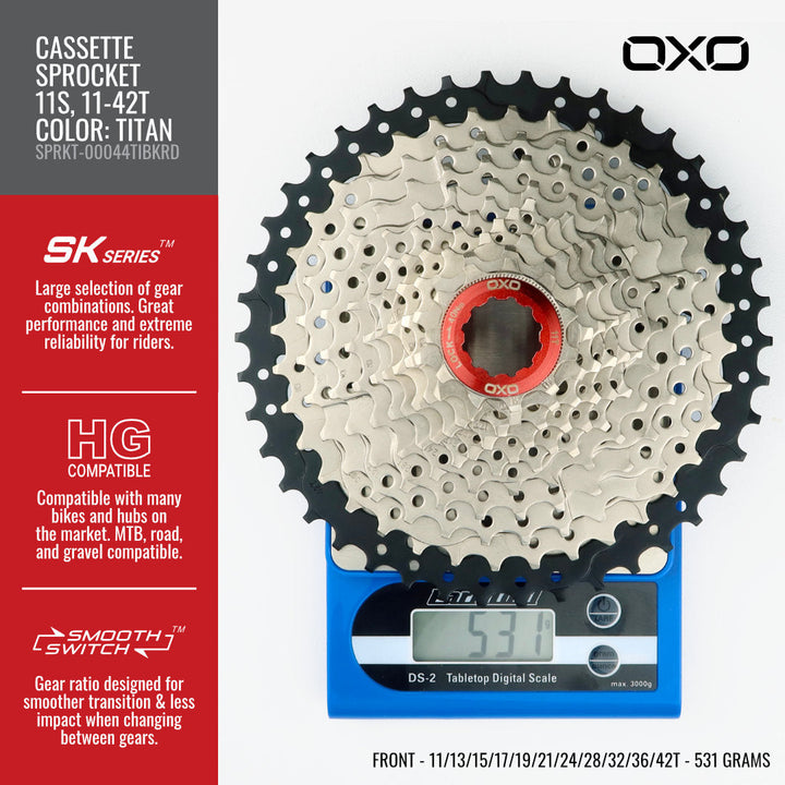 Sprocket OXO 11-Speed 11-42T  Titan SPRKT-00044TIBKRD