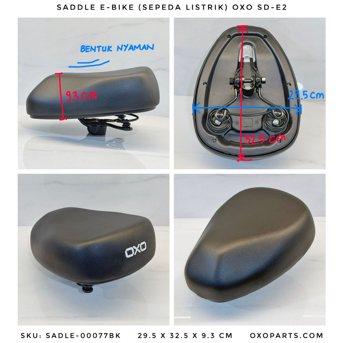 Sella per bicicletta elettrica OXO SD-E2