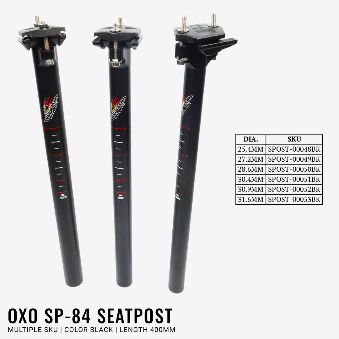 Sattelstütze OXO SP-84 (Legierung, 25.4/27.2/28.6/30.9/31.6)