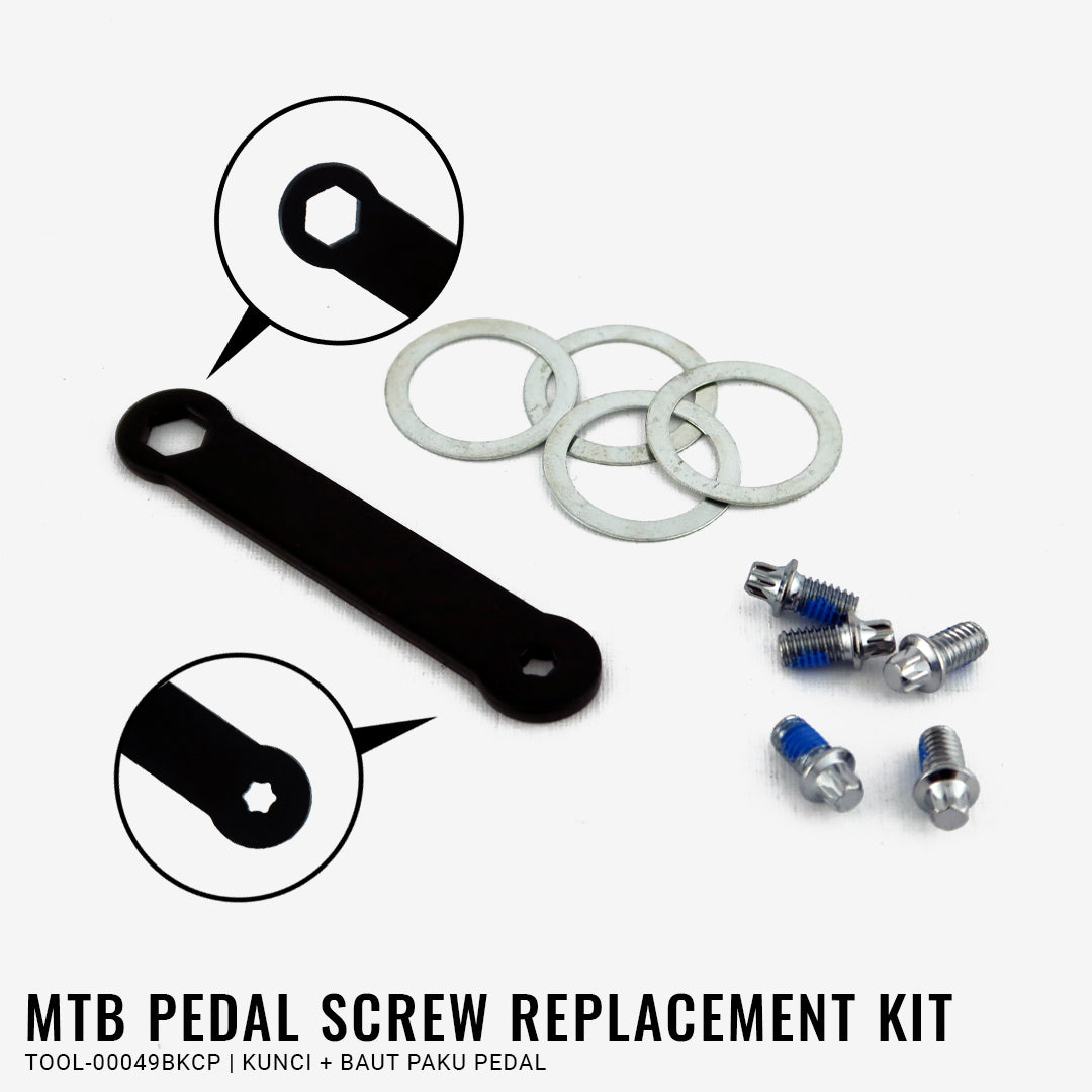 Tool Baut Paku Pedal / MTB Pedal Screw Replacement Kit