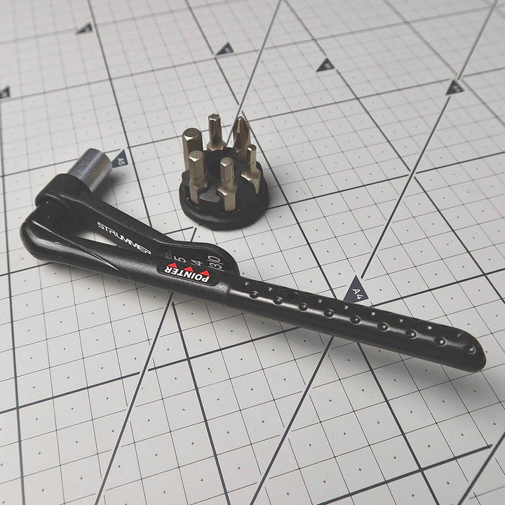 Strummer TW-10B Torque Wrench 3-10 Nm (Hex/Allen 3, 4, 5, 6, PH2, T25, Nickel Plate)