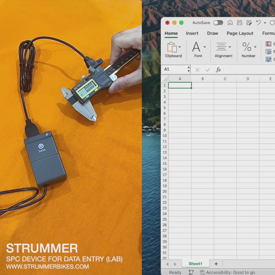 Cáp thiết bị Strummer SPC (Hệ thống tuyệt đối) với USB-ITN-F SPC-B cho Caliper Vernier kỹ thuật số Strummer DC-150X