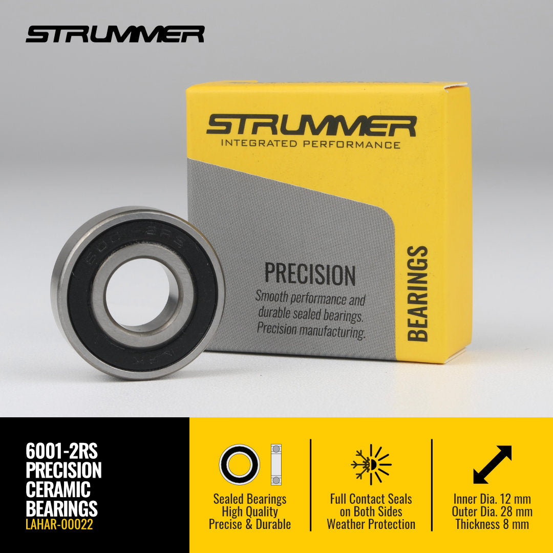 Strummer 6001-2RS Sealed Bearing (Hybrid Ceramic)