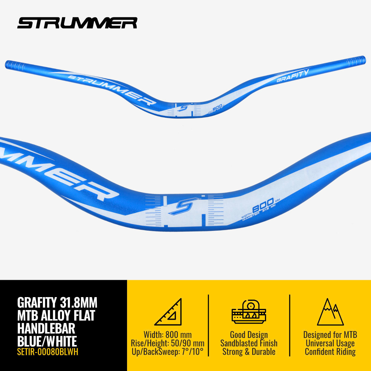 Strummer Grafity MTB Handlebar – Strummer Bikes & Components