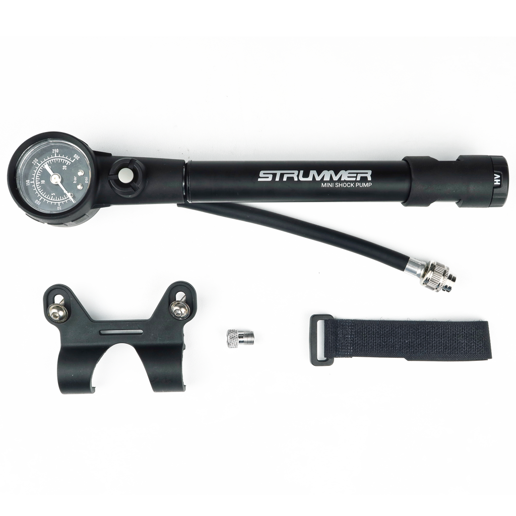 Strummer MSP 300 Mini Shock Pump AV and FV Compatible Strummer Bikes Components