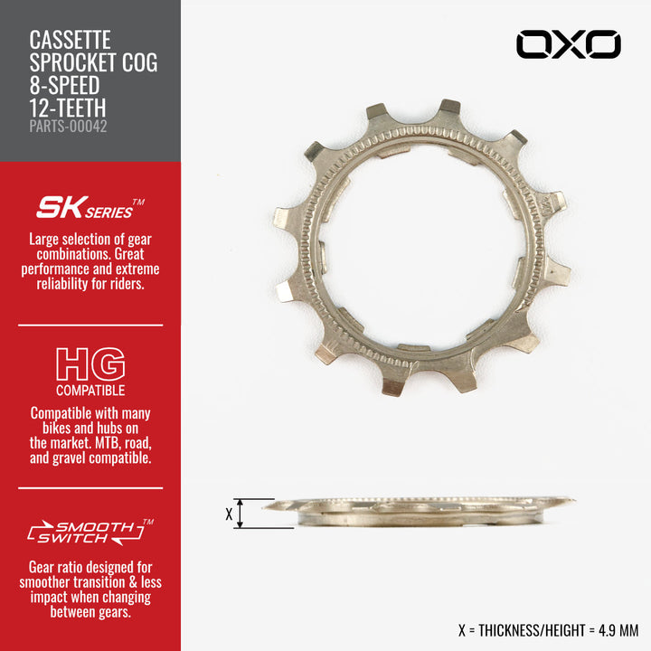 OXO Cassette Sprocket Cog (Gear/Teeth)