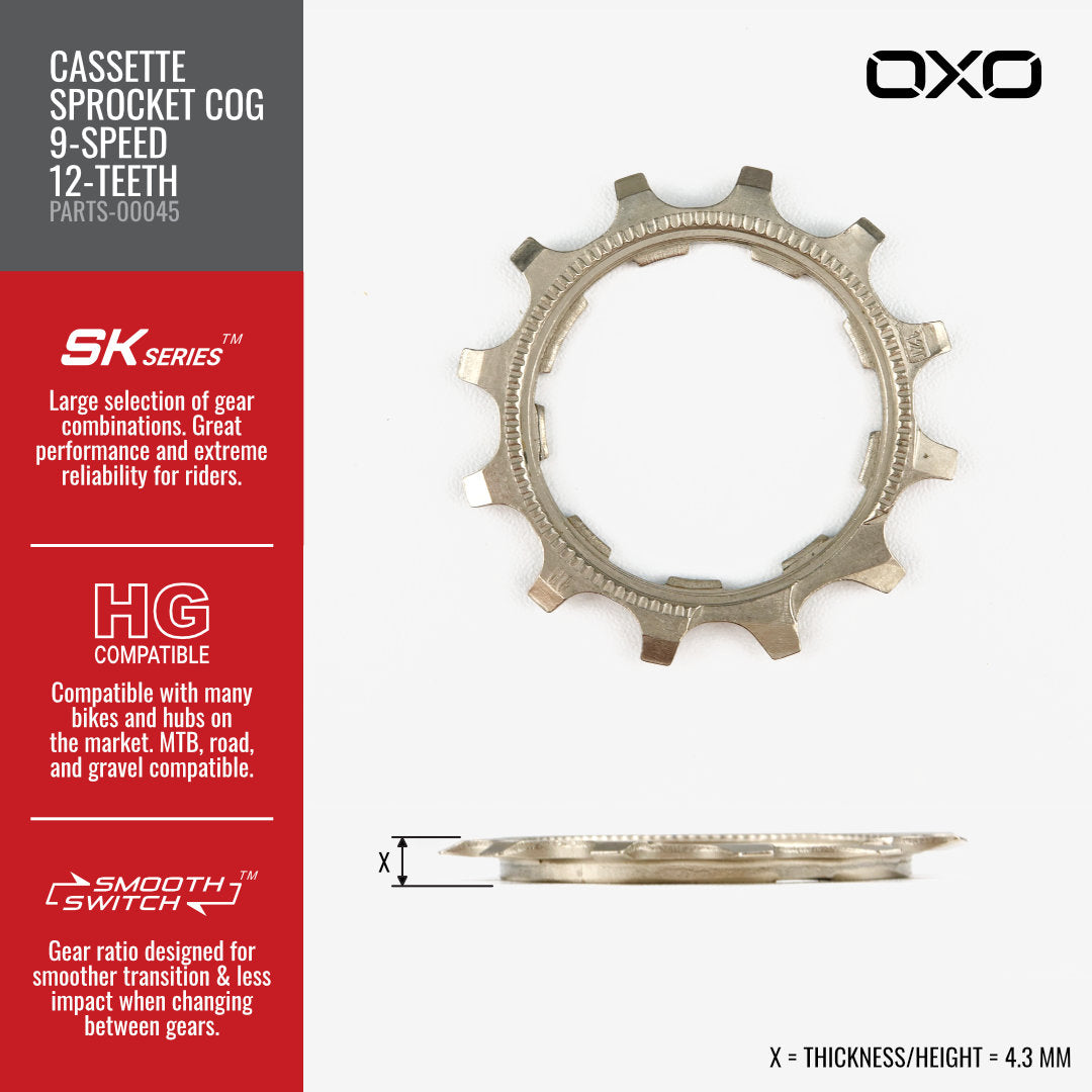 Cog Sproket Kaset OXO (Gear/Gigi)