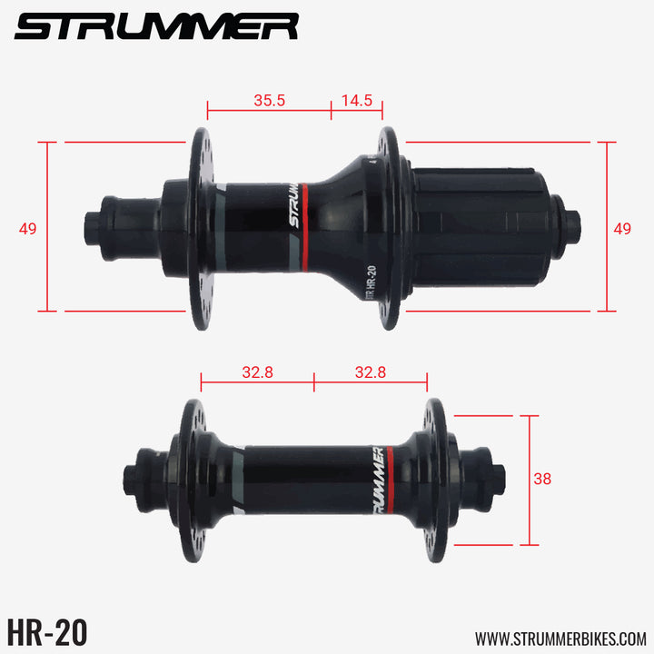 Strummer HR-20 4-Pawl 32/32H Hub (9x100/10x130)